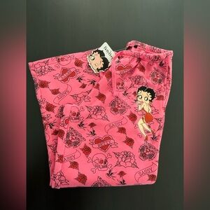 Nwt Betty Boop Pink Bottoms Lounge Pants